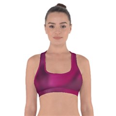 Fun Fuschia Cross Back Sports Bra by Janetaudreywilson