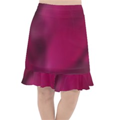 Fun Fuschia Fishtail Chiffon Skirt by Janetaudreywilson