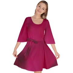 Fun Fuschia Velour Kimono Dress by Janetaudreywilson