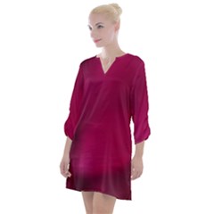 Fun Fuschia Open Neck Shift Dress