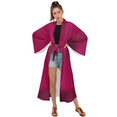 Fun Fuschia Maxi Kimono by Janetaudreywilson