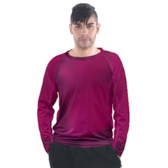 Fun Fuschia Men s Long Sleeve Raglan Tee