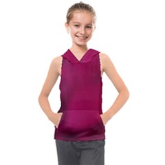 Fun Fuschia Kids  Sleeveless Hoodie