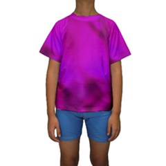 Fun Fuschia Kids  Short Sleeve Swimwear by Janetaudreywilson