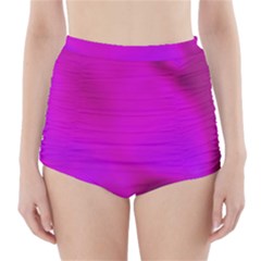 Fun Fuschia High-waisted Bikini Bottoms by Janetaudreywilson