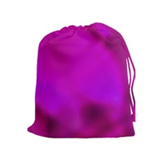 Fun Fuschia Drawstring Pouch (xl) by Janetaudreywilson