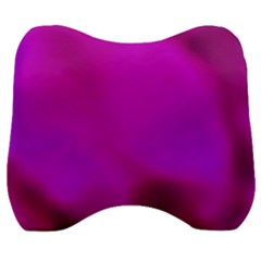 Fun Fuschia Velour Head Support Cushion by Janetaudreywilson