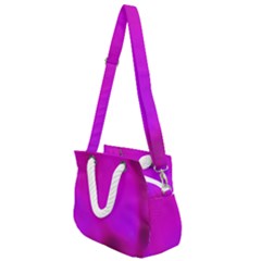 Fun Fuschia Rope Handles Shoulder Strap Bag by Janetaudreywilson