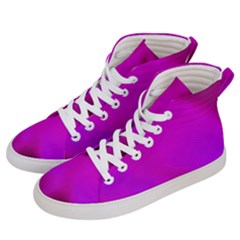 Fun Fuschia Men s Hi-top Skate Sneakers by Janetaudreywilson