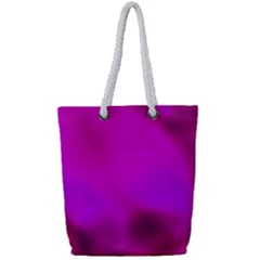 Fun Fuschia Full Print Rope Handle Tote (small) by Janetaudreywilson