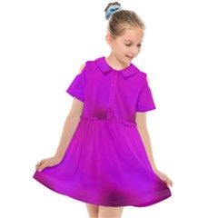 Fun Fuschia Kids  Short Sleeve Shirt Dress