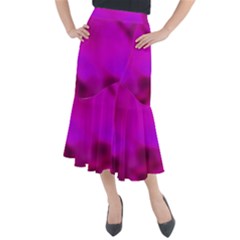 Fun Fuschia Midi Mermaid Skirt by Janetaudreywilson