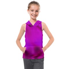 Fun Fuschia Kids  Sleeveless Hoodie