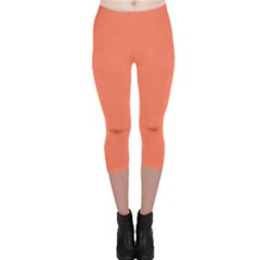 Appreciating Apricot Capri Leggings  by Janetaudreywilson