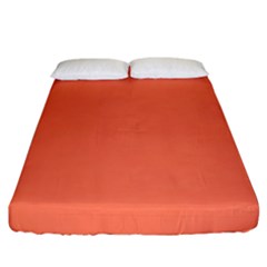 Appreciating Apricot Fitted Sheet (california King Size) by Janetaudreywilson