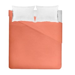 Appreciating Apricot Duvet Cover Double Side (full/ Double Size) by Janetaudreywilson