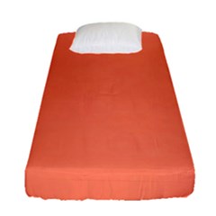 Appreciating Apricot Fitted Sheet (single Size) by Janetaudreywilson