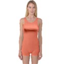 Appreciating Apricot One Piece Boyleg Swimsuit View1