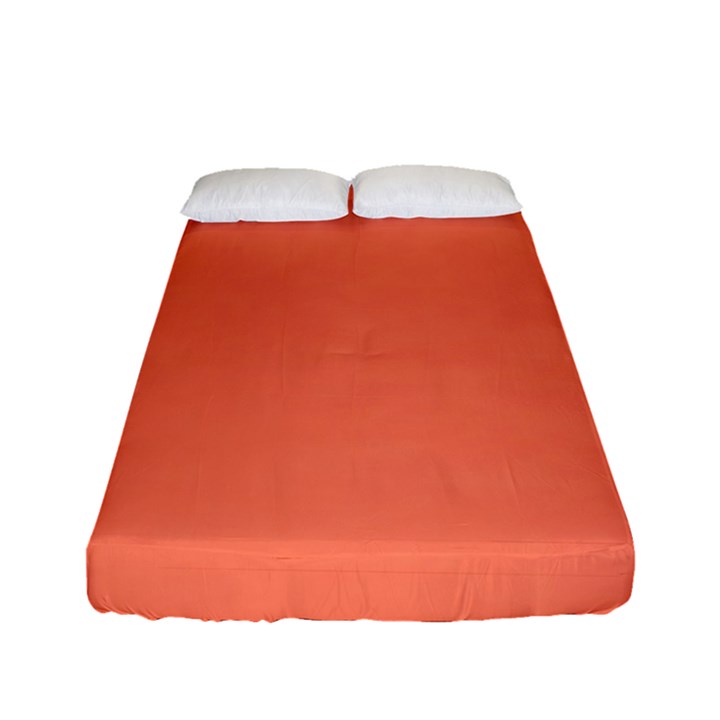 Appreciating Apricot Fitted Sheet (Full/ Double Size)