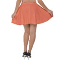 Appreciating Apricot Velvet Skater Skirt View2