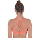 Appreciating Apricot Cross String Back Sports Bra View2