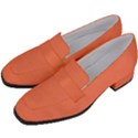 Appreciating Apricot Women s Chunky Heel Loafers View2