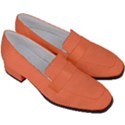 Appreciating Apricot Women s Chunky Heel Loafers View3