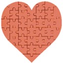 Appreciating Apricot Wooden Puzzle Heart View1