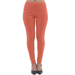 Appreciating Apricot Lightweight Velour Leggings by Janetaudreywilson