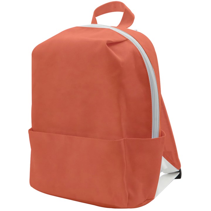 Appreciating Apricot Zip Up Backpack