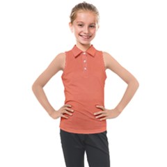 Appreciating Apricot Kids  Sleeveless Polo Tee