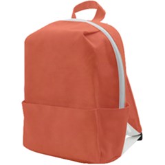 Appreciating Apricot Zip Up Backpack by Janetaudreywilson