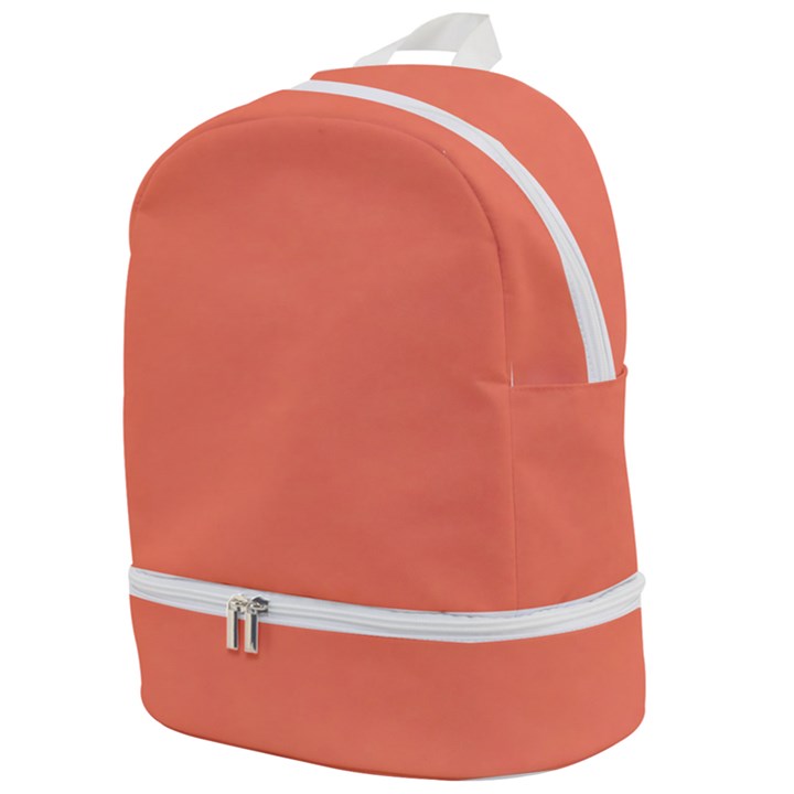 Appreciating Apricot Zip Bottom Backpack