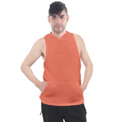 Appreciating Apricot Men s Sleeveless Hoodie