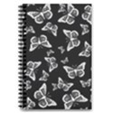 Black and White Butterfly Pattern 5.5  x 8.5  Notebook View3