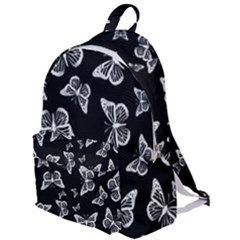 Black And White Butterfly Pattern The Plain Backpack by SpinnyChairDesigns