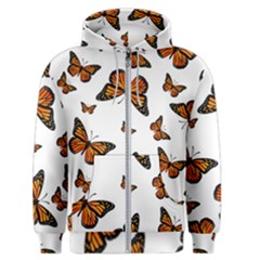 Monarch Butterflies Men s Zipper Hoodie by SpinnyChairDesigns