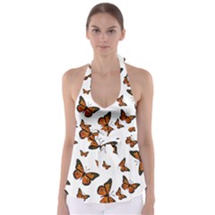 Monarch Butterflies Babydoll Tankini Top by SpinnyChairDesigns