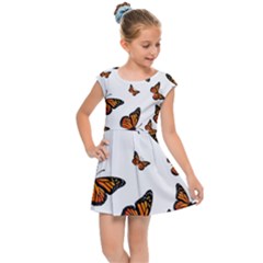 Monarch Butterflies Kids  Cap Sleeve Dress by SpinnyChairDesigns