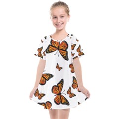 Monarch Butterflies Kids  Smock Dress by SpinnyChairDesigns