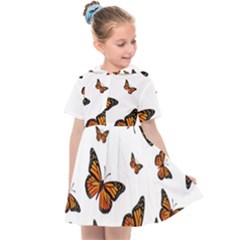 Monarch Butterflies Kids  Sailor Dress by SpinnyChairDesigns