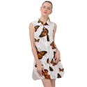 Monarch Butterflies Sleeveless Shirt Dress View1