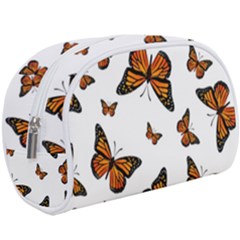 Monarch Butterflies Makeup Case (large) by SpinnyChairDesigns