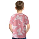 Pink and White Butterflies Kids  Sport Mesh Tee View2