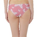 Pink and White Butterflies Hipster Bikini Bottoms View2