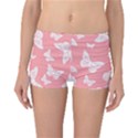 Pink and White Butterflies Reversible Boyleg Bikini Bottoms View3