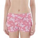 Pink and White Butterflies Boyleg Bikini Wrap Bottoms View1