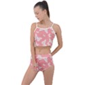 Pink and White Butterflies Summer Cropped Co-Ord Set View1