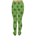 Green Four Leaf Clover Pattern Tights View2