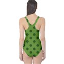 Green Four Leaf Clover Pattern One Piece Swimsuit View2